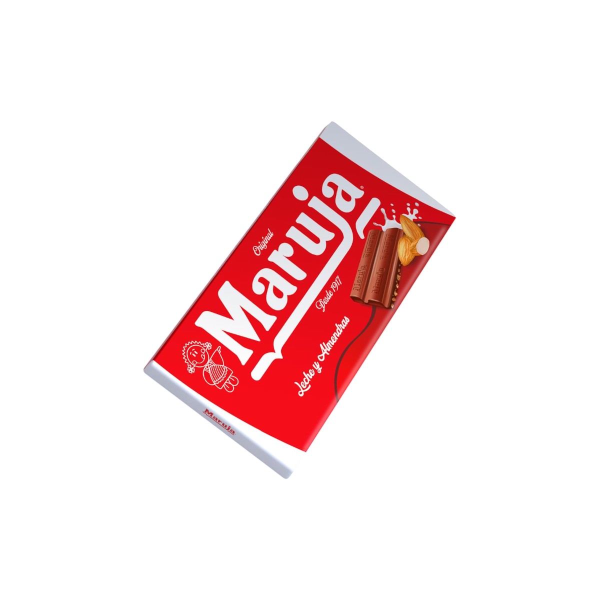 Cioccolato al latte con mandorle Maruja