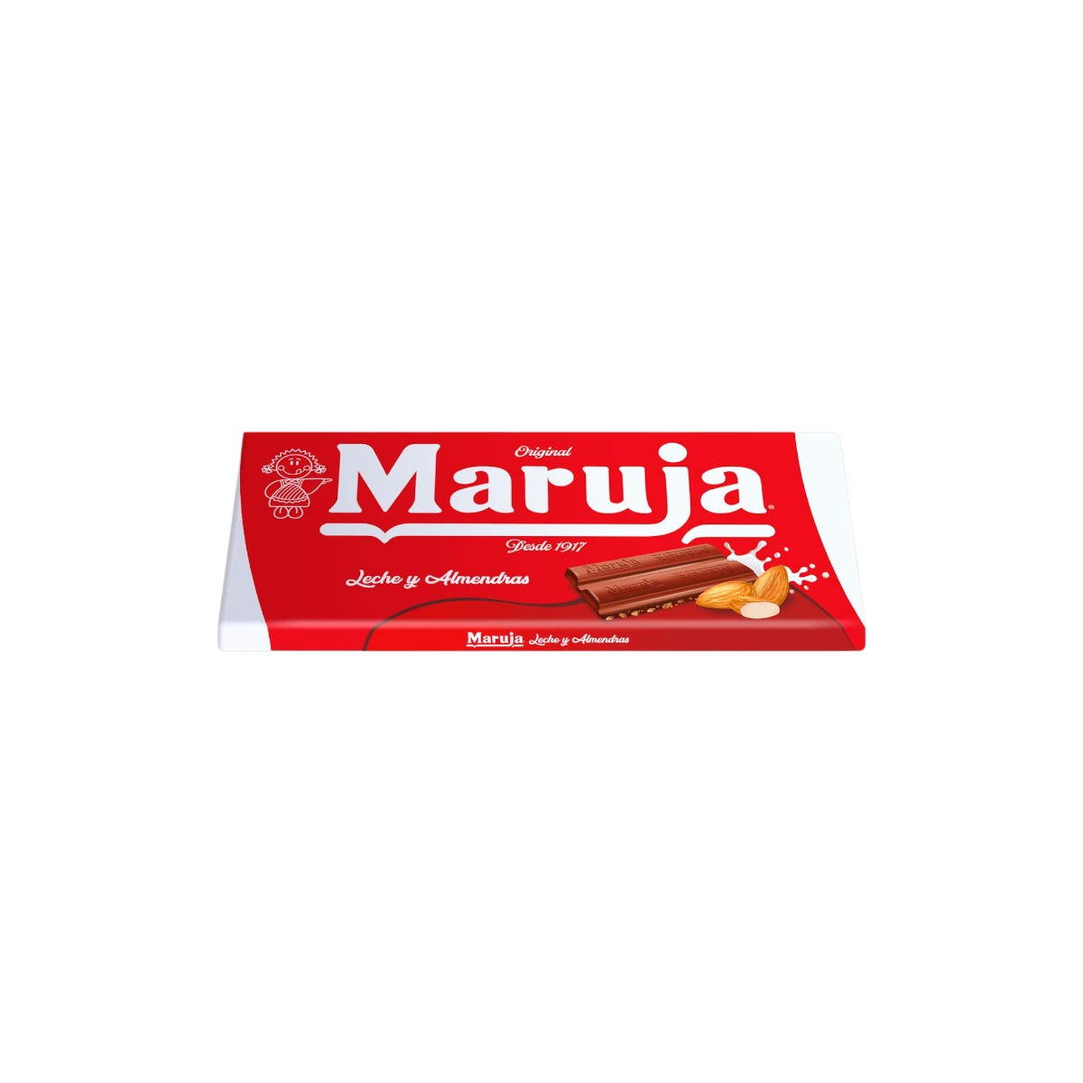 Cioccolato al latte con mandorle Maruja