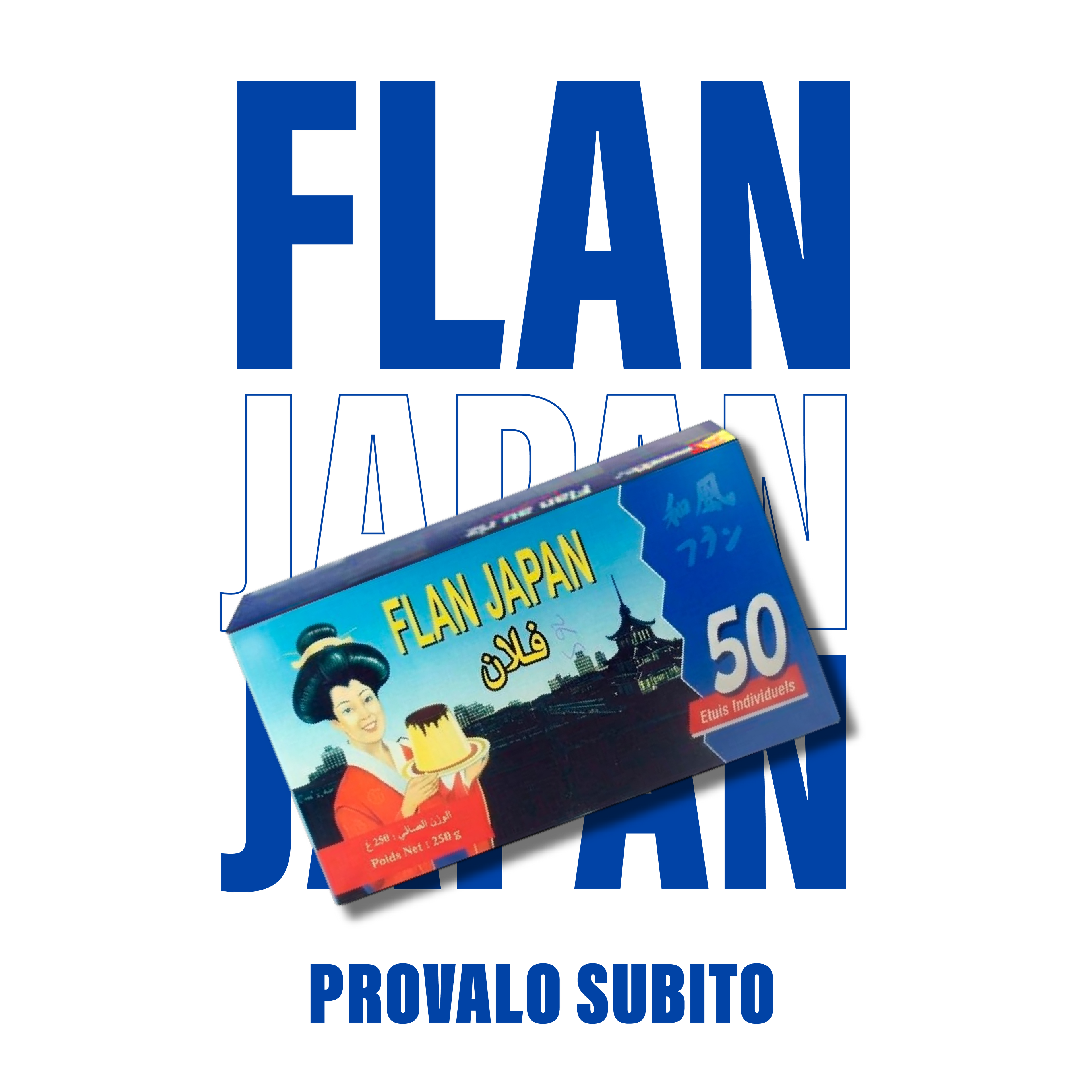 Flan Japan 250 gr preparato per dolce al caramello dessert cremoso stile budino