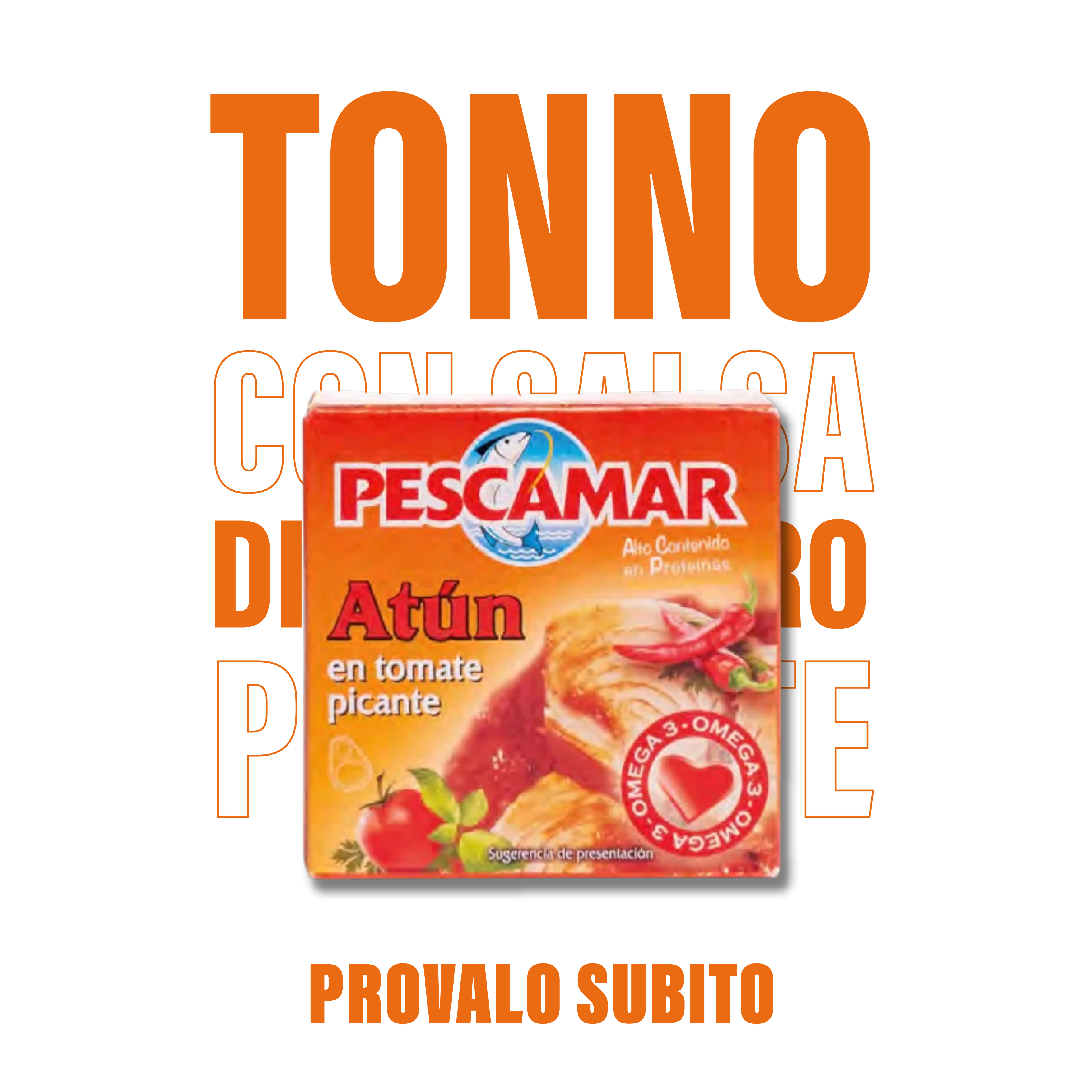 Tonno con salsa di pomodoro piccante Pescamar in scatola
