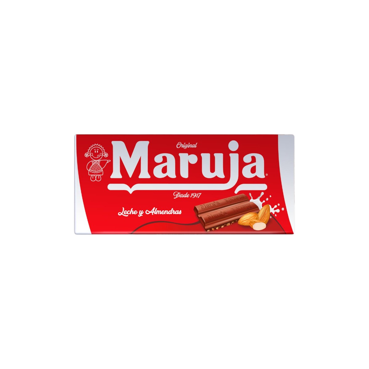 Cioccolato al latte con mandorle Maruja