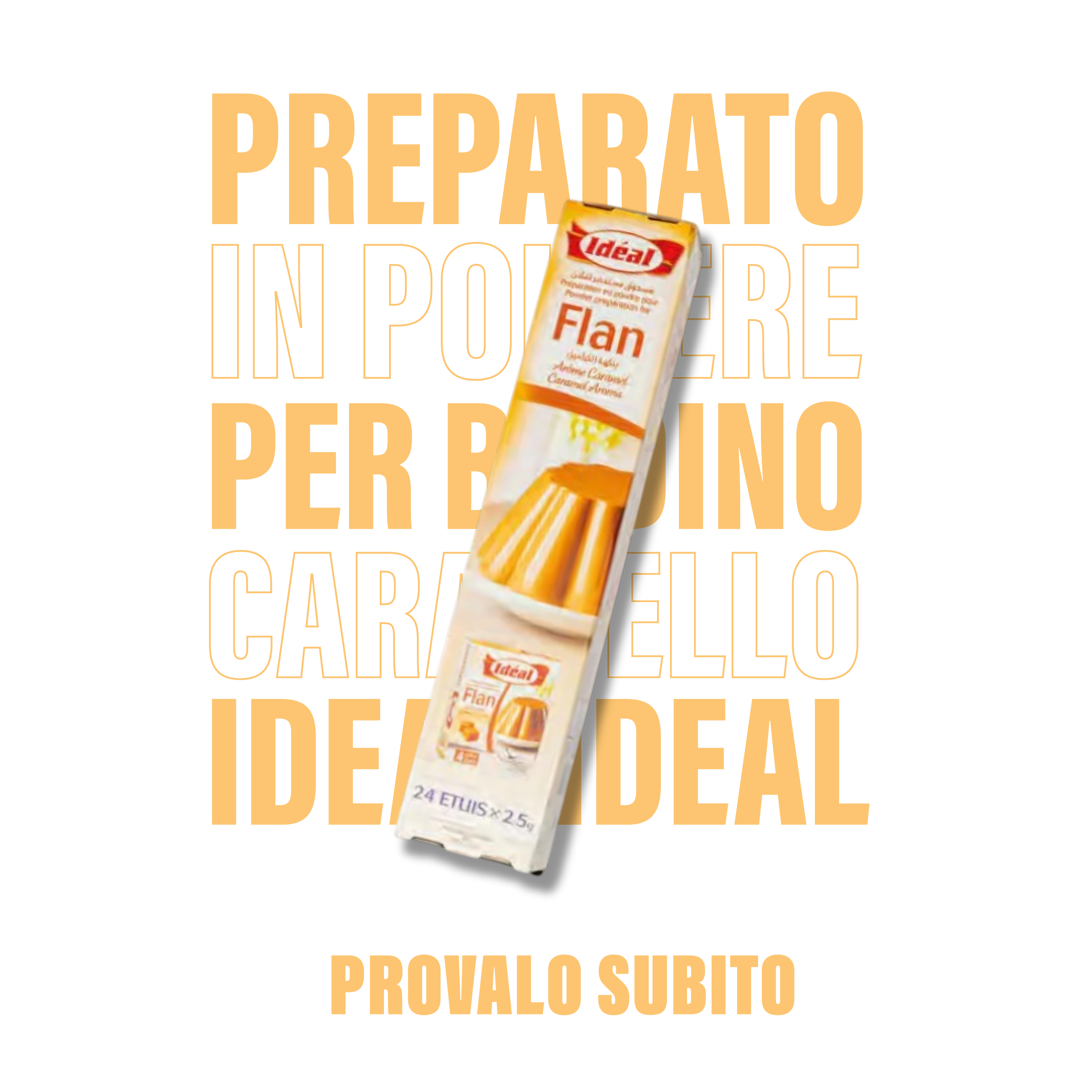 Preparato in polvere per budino al caramello Ideal