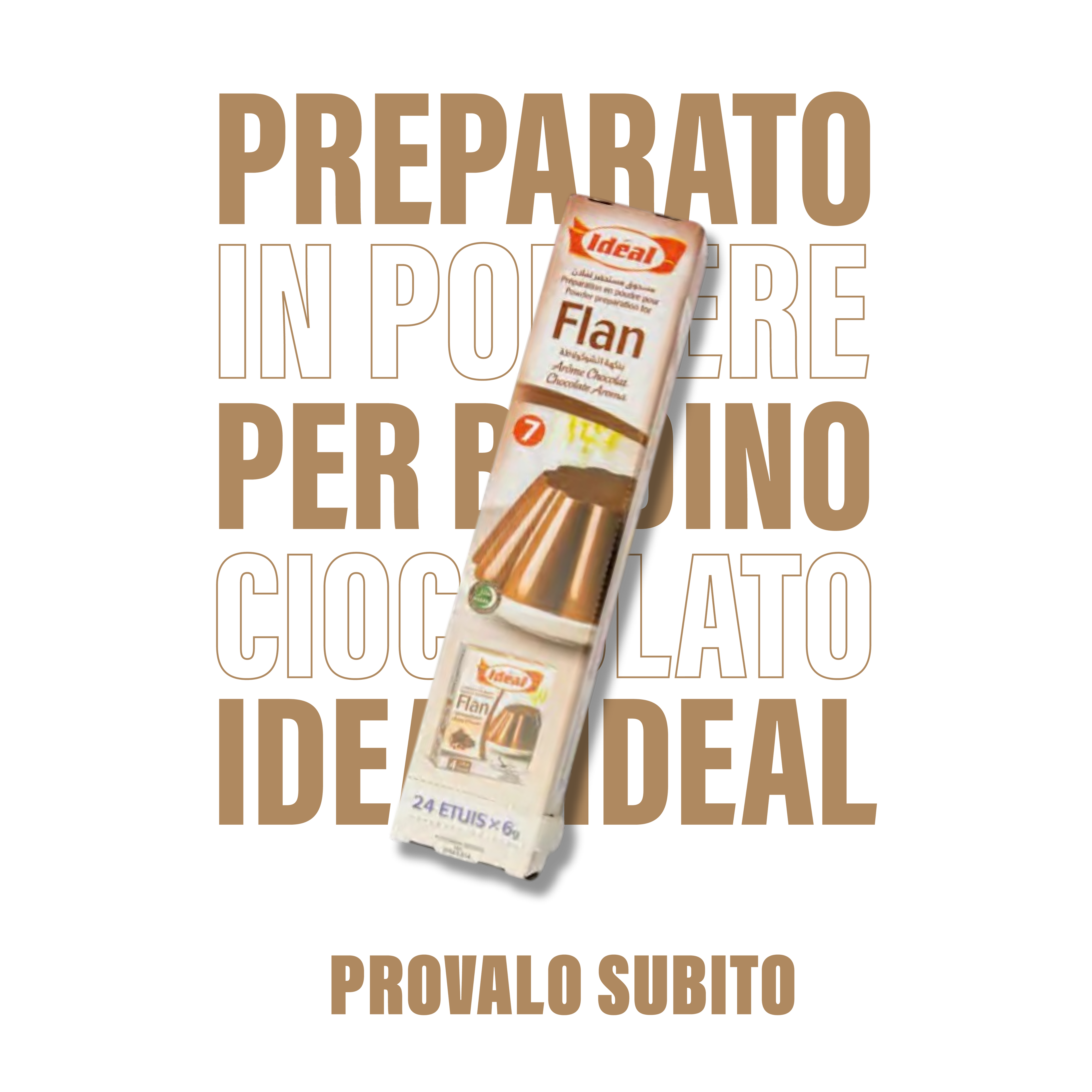 Preparato in polvere per budino al cioccolato Ideal